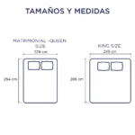 Kit Funda 100% Algodón + Relleno de Edredón Pluma de Ganso (300 hilos) - Imagen 6